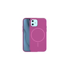 Apple iPhone 15, Szilikon tok, Thin Magsafe, fukszia tok és táska