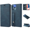  Apple iPhone 16, Oldalra nyíló tok, stand, kártyatartóval, kézpánttal, Wooze Business Plus, kék