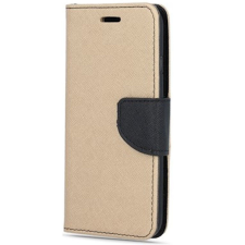 Apple iPhone 16 Plus, Oldalra nyíló tok, stand, Fancy Book, arany/fekete tok és táska