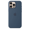 Apple iPhone 16 Pro Max Magsafe Gyári Szilikon Tok - Denim