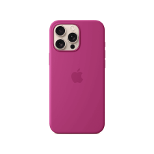 Apple iPhone 16 Pro Max MagSafe-rögzítésű szilikontok, fukszialila (MYYX3ZM/A) tok és táska