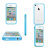 Apple iPhone 4/4S, Védőkeret (bumper), kék