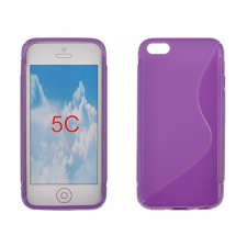 Apple iPhone 5/5S/SE/6C, Szilikon tok, S-Case, lila tok és táska
