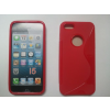 Apple iPhone 5/5S/SE/6C, Szilikon tok, S-Case, piros