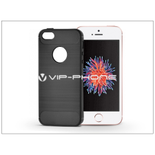  Apple iPhone 5/5S/SE szilikon hátlap - Carbon - fekete tok és táska