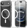  Apple iPhone Air (2025), Műanyag hátlap védőtok + szilikon keret, Magsafe töltővel kompatibilis, FlexAir Hybrid Magsafe, átlátszó