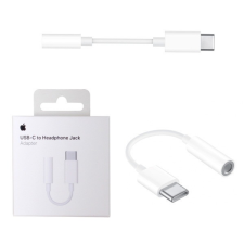 Apple iPhone MU7E2ZM/A gyári Type-C - 3,5mm jack headset átalakító adapter csomagolt kábel és adapter