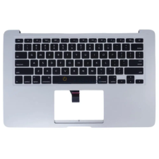 Apple MacBook Air 13 A1466 gyári billentyűzet topcase (US kiosztás, háttérvilágítással, ezüst) laptop alkatrész