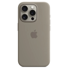 Apple MagSafe rögzítésű szilikon tok iPhone 15 Pro agyag mobiltelefon kellék