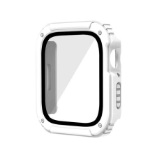 Apple Műanyag keret (ütésálló + kijelzővédő üveg) FEHÉR Apple Watch Series 3 42mm okosóra kellék
