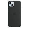 Apple Silicone case with MagSafe for iPhone 15 Plus - black
