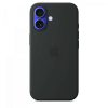 Apple Silicone case with MagSafe for iPhone 16 - black
