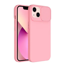 Apple Slide Apple iPhone 12 Pro, kameravédős szilikon tok, rózsaszín tok és táska