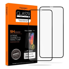 Apple Spigen Glass FC 2 Pack, Fekete - iPhone 11 Pro/XS/X 057GL23120 mobiltelefon kellék