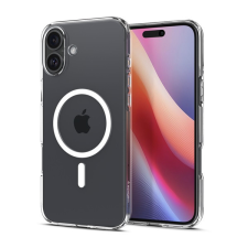Apple Spigen Liquid Crystal MagFit iPhone 16 tok, Crystal Clear, átlátszó ACS07984 tok és táska