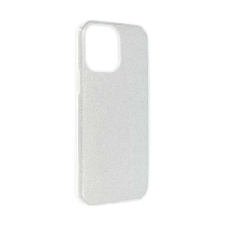 Apple Szilikon telefonvédő (műanyag belső, csillogó hátlap) EZÜST Apple iPhone 14 Plus tok és táska