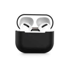 Apple Szilikon védőtok Apple AirPods 3 fülhallgatóhoz - fekete - ECO csomagolás fülhallgató, fejhallgató tok