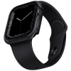  Apple Watch 1-6, SE (44 mm) / Watch 7-8 (45 mm), Fém védőkeret, alumínium, szíj nélkül, Uniq Valencia, fekete