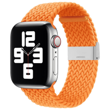 Apple Watch 38/ 40/ 41 mm Fabric szövet óraszíj naramcssárga okosóra kellék