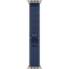 Apple Watch 49mm modrý Trailový tah - M/L - provedení z přírodního titanu