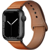  Apple Watch 4-6, SE, SE (2022) (42 / 44 mm) / Watch 7-9 (45 mm) / Watch Ultra 1-2 (49 mm), bőr pótszíj, állítható, TP LeatherFit, barna