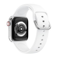Apple Watch csatos szilikon óraszíj /fehér/ 40/41 és 42mm okosóra kellék