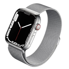  Apple Watch | Ezüst, fonott fém szíj | 38, 40, 41mm | Milánói kollekció okosóra kellék