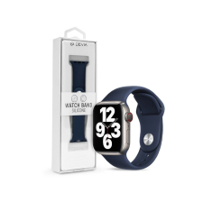  Apple Watch lyukacsos sport szíj - Devia Deluxe Series Sport Band - 38/40/41 mm - sötétkék okosóra kellék