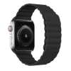  Apple Watch mágneses bőr szíj 38mm/40mm fekete