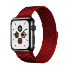 Apple Watch milánói fém óraszíj /piros/ 44/45/46/49 mm okosóra kellék