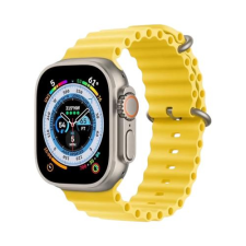 Apple Watch Óceán Szíj - Citromsárga, 42/44/45/49 mm okosóra kellék