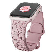 Apple Watch Rosy szilikon óraszíj-púder 40/41 és 42mm okosóra kellék