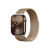 Apple Watch S10 Cellular 46mm Gold Titanium Case with Gold Milanese Loop S/M MC7T4