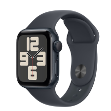 Apple Watch SE2 v3 GPS 40mm fekete alutok, fekete sport M/L okosóra