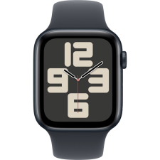 Apple Watch SE 44mm Alumínium Fekete Okosóra Sport Szíjjal okosóra