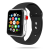  Apple Watch Series 1/2/3 (38mm-40mm) okosóra szíj - TECH-PROTECT SOFTBAND fekete szilikon szíj