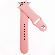 Apple Watch szíj Szilikon 42/ 44/ 45/ 46 /49 mm - világos rózsaszín okosóra kellék