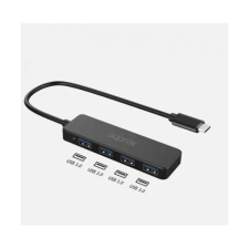 Approx 4 portos USB 3.0 Hub fekete (APPC54) (APPC54) hub és switch
