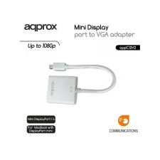 Approx APPC13V2 Mini Display Port -&gt; VGA adapter kábel és adapter