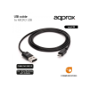 Approx APPC38 microUSB - USB kábel 1m Black