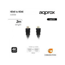 Approx Kábel - HDMI 1.4 kábel apa/apa 3m kábel és adapter
