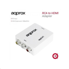 Approx RCA -&gt; HDMI adapter (1080p / 60Hz, 720p / 60Hz) (APPC41) kábel és adapter