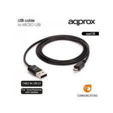 Approx USB2.0 - Micro USB kábel 1m (APPC38) kábel és adapter