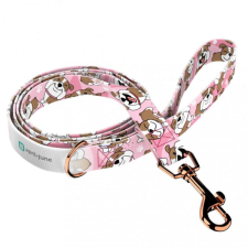  April&amp;June Angol Bulldog rózsaszín póráz nyakörv, póráz, hám kutyáknak