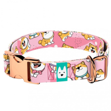  April&amp;June Shiba Inu rózsaszín nyakörv nyakörv, póráz, hám kutyáknak