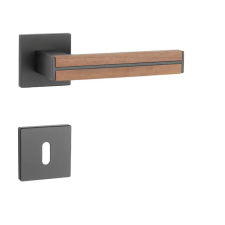 Aprile APRILE IMPERATA Négyzetrozettás Q SLIM 7MM BK/Diófa - Fekete / Diófa BB zár és alkatrészei