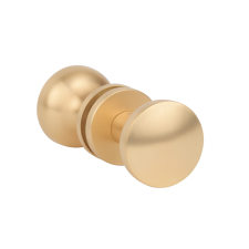 Aprile Gomb Kétoldalú APRILE ORTICA R SLIM 7MM KG - Szatén arany színű zár és alkatrészei