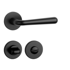 APRILE IRGA Körrozettás R SLIM 7MM BLACK - Fekete WC zár és alkatrészei