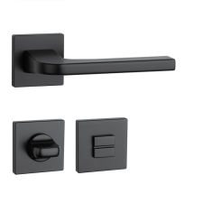 APRILE ISMENA Négyzetrozettás Q SLIM 7MM BK - Fekete WC zár és alkatrészei