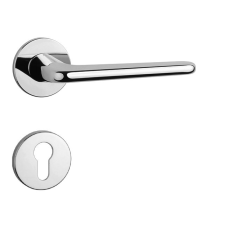 APRILE LIRA Körrozettás R SUPER SLIM 5MM LC - Fényes króm PZ zár és alkatrészei